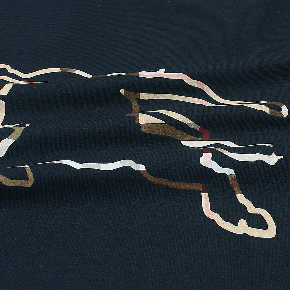 BB Printed tshirt-navy blue