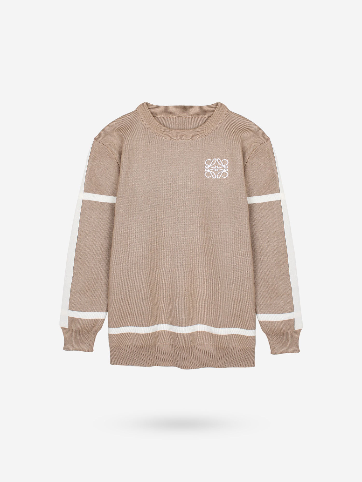 The Lwe Striped Knit Co-ord Set (Beige)