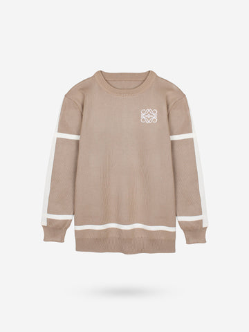 The Lwe Striped Knit Co-ord Set (Beige)