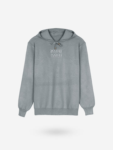 The mumu Crystal-Embellished Knit Set (grey)