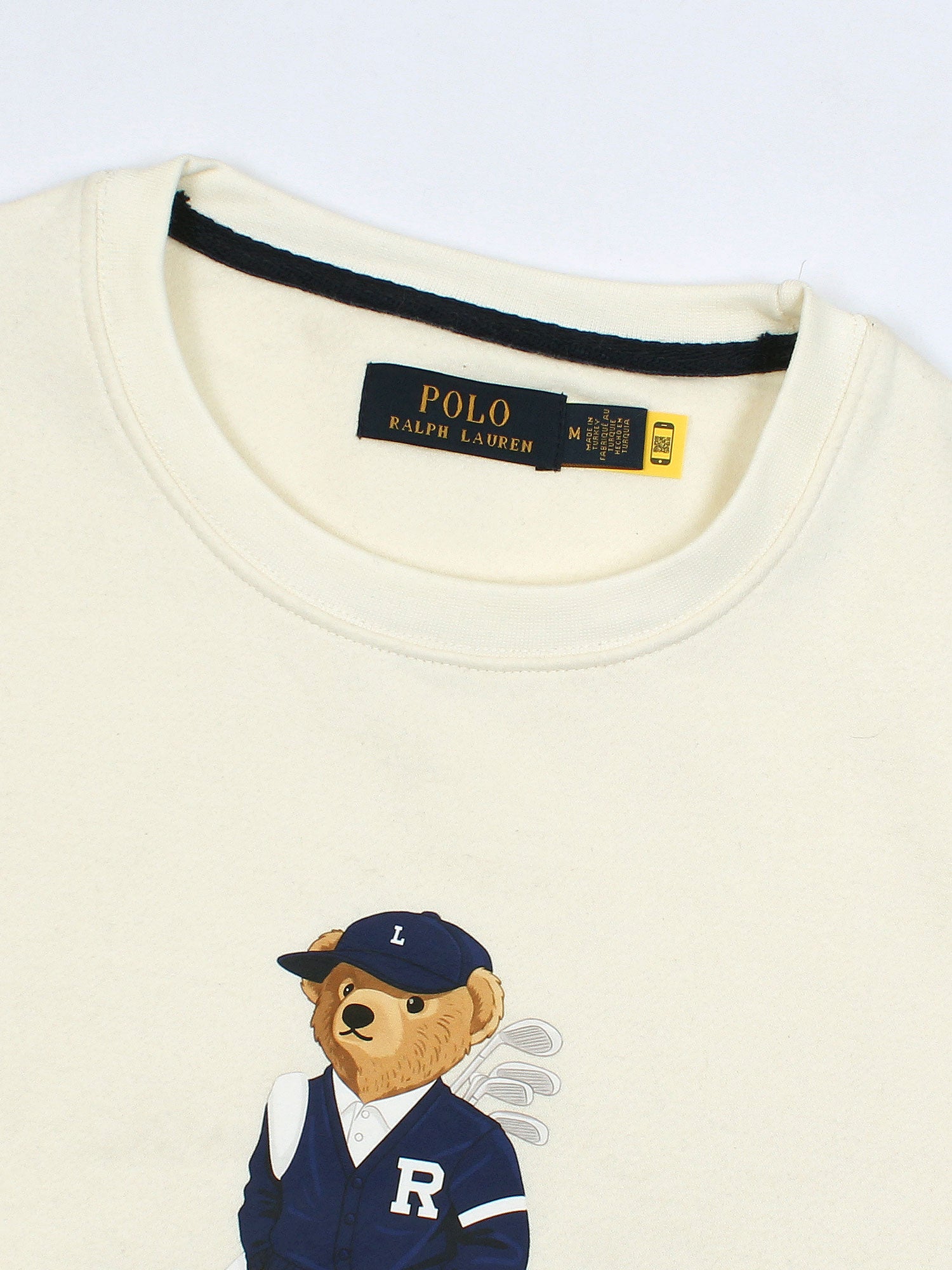 premium Rl Bear Fleece sweatshirt (lemon white)