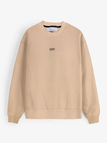 The OFF Fleece Sweatshirt (beige) unisex