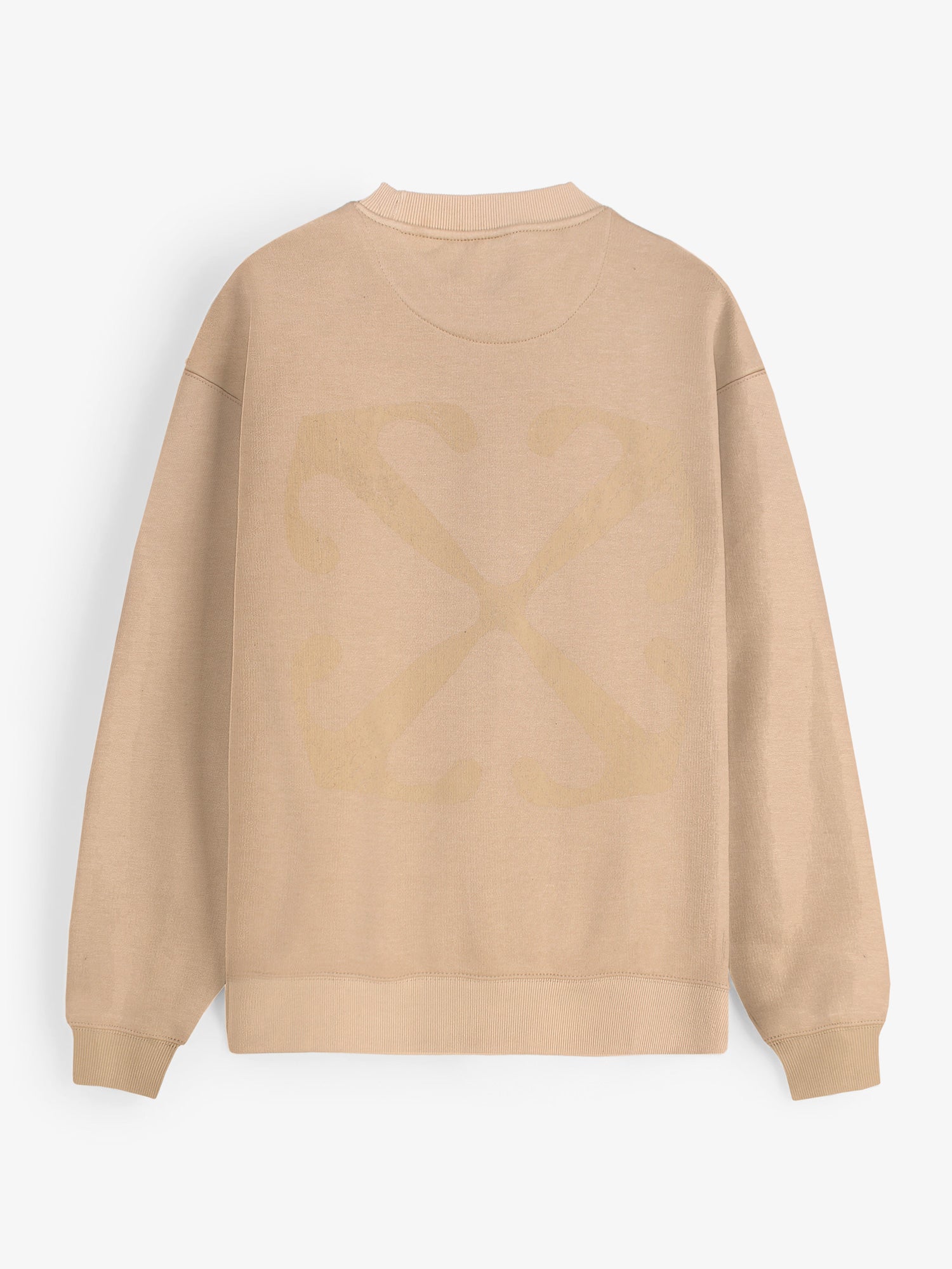 The OFF Fleece Sweatshirt (beige) unisex