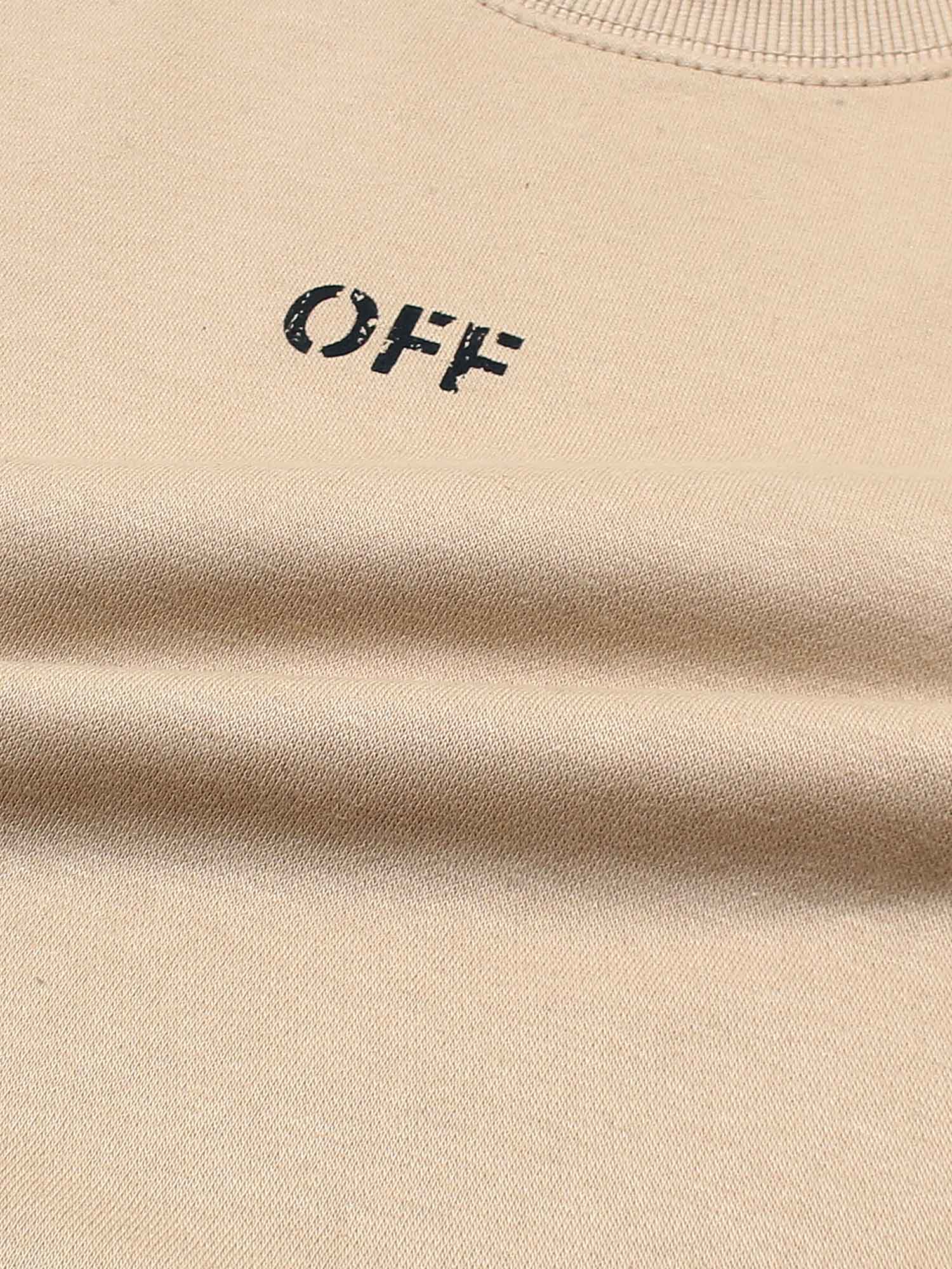 The OFF Fleece Sweatshirt (beige) unisex