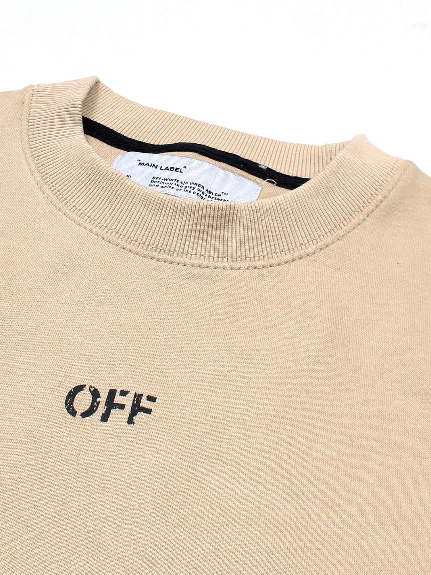 The OFF Fleece Sweatshirt (beige) unisex