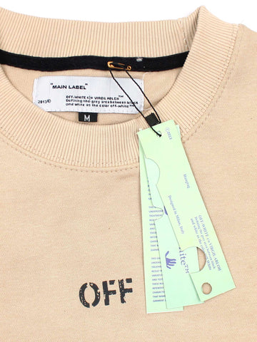 The OFF Fleece Sweatshirt (beige) unisex