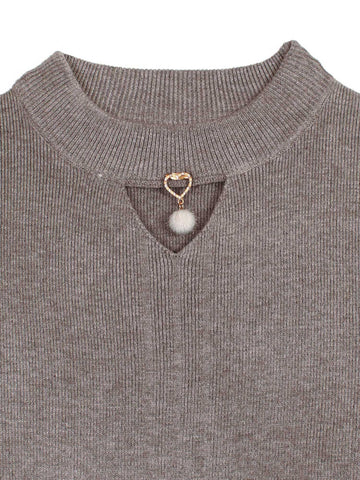 The Sweetheart Ribbed Knit Set (brown)