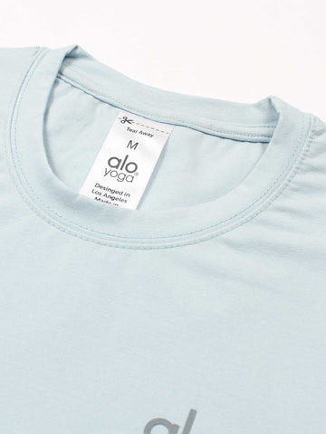 Brandahub T-shirts Ao Printed tshirt-light blue