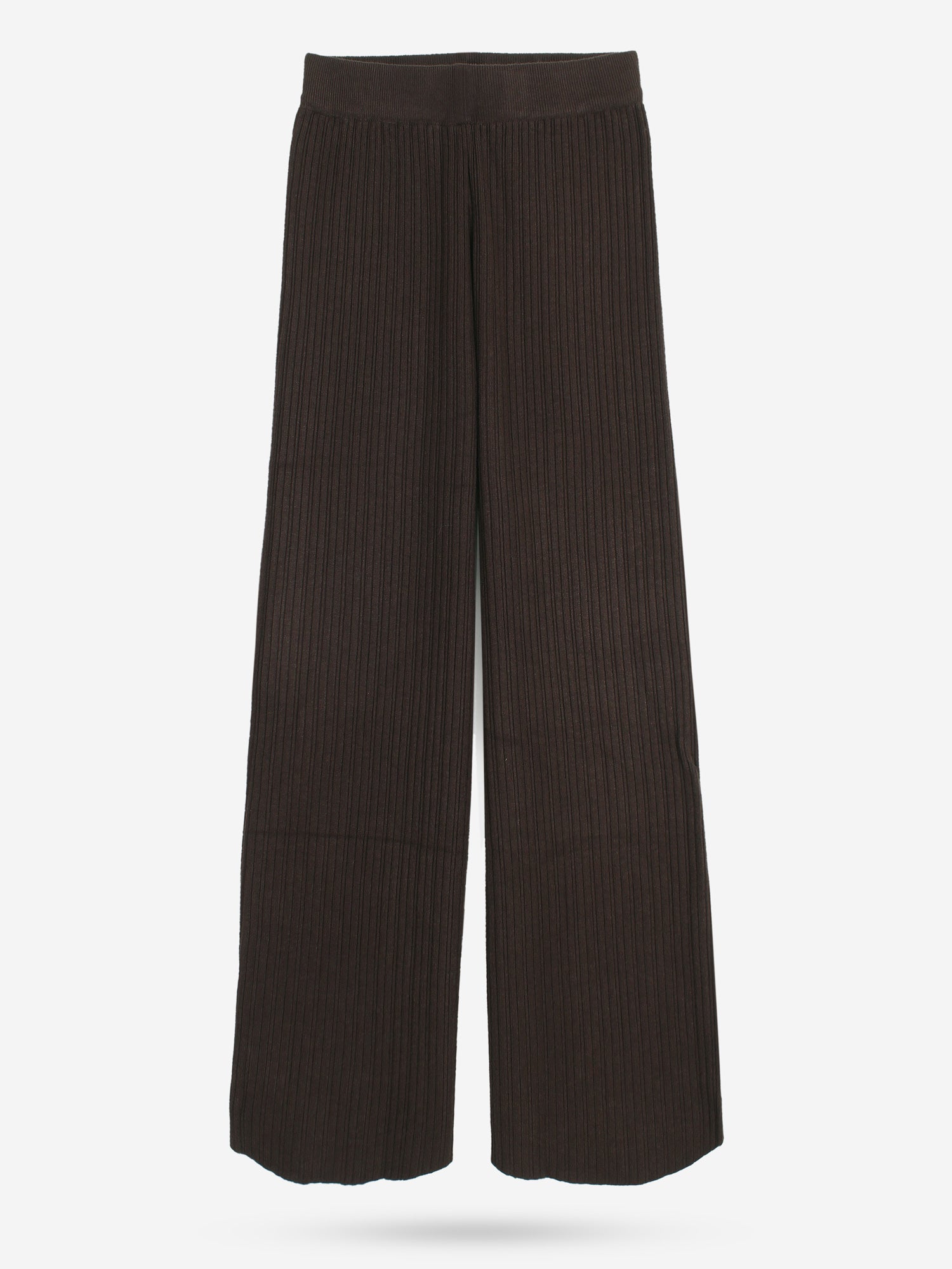 The Kensington Funnel-Neck Ribbed Set (brown)