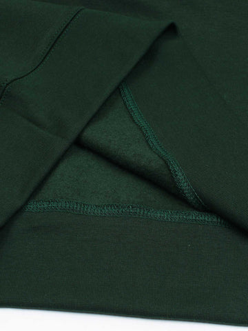 premium Rl triple pony Fleece hoodie (British green)