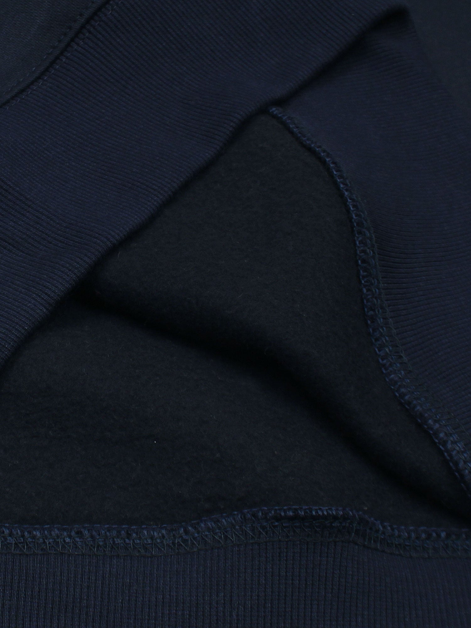The OFF Fleece Sweatshirt (Navy blue) unisex