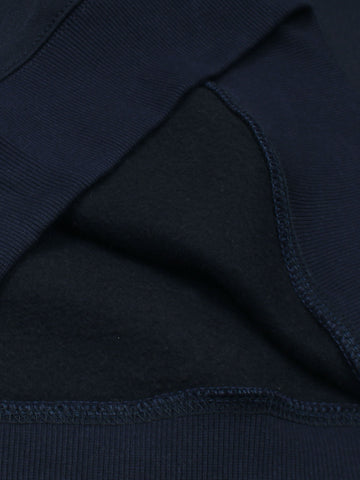 The OFF Fleece Sweatshirt (Navy blue) unisex