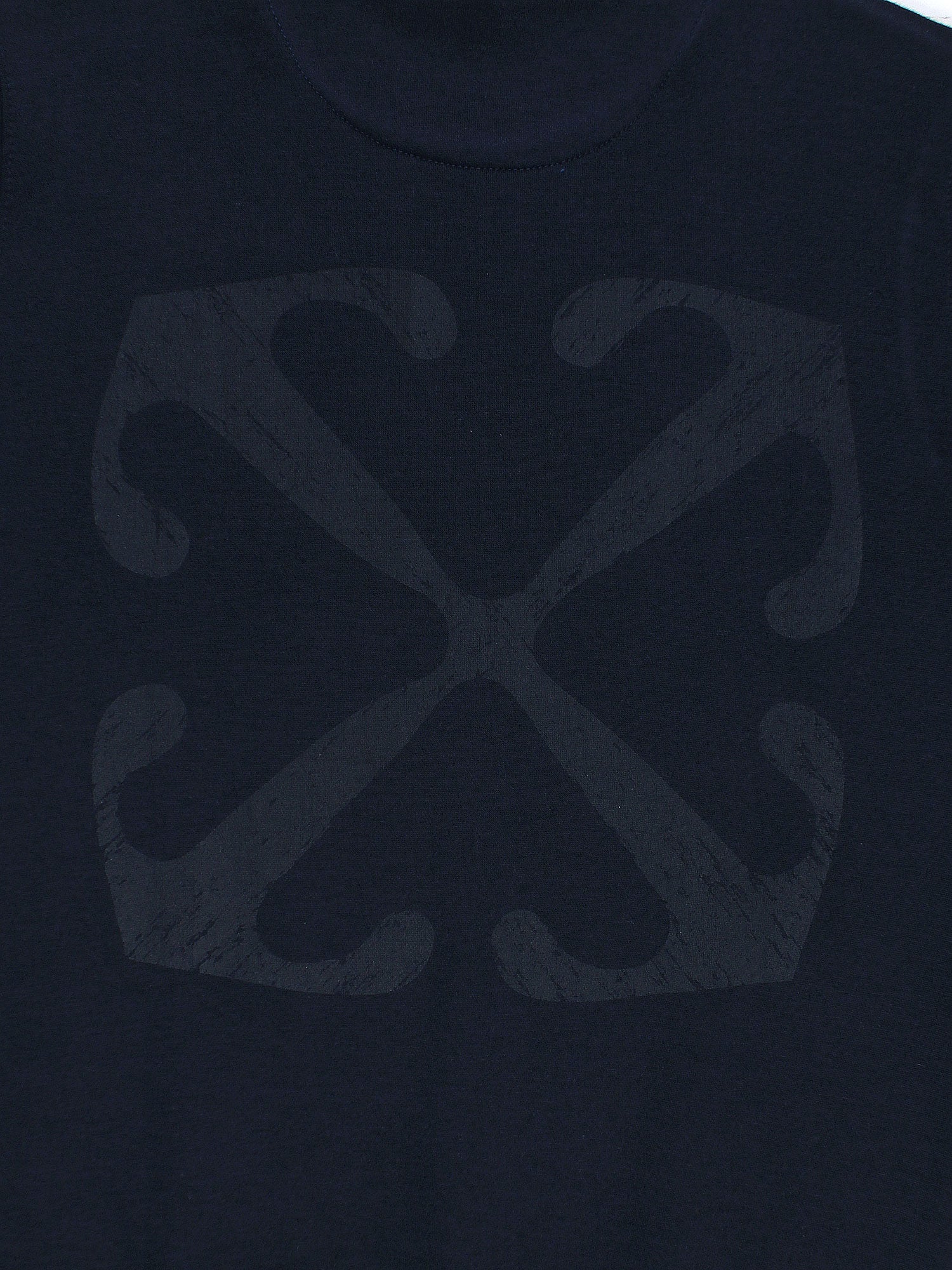 The OFF Fleece Sweatshirt (Navy blue) unisex