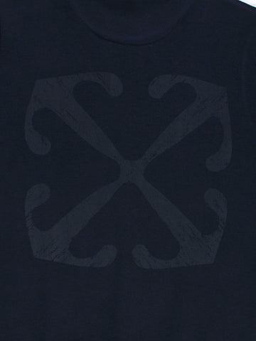 The OFF Fleece Sweatshirt (Navy blue) unisex