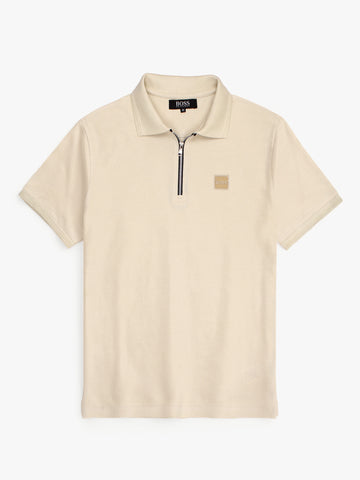 Hb zip polo-beige