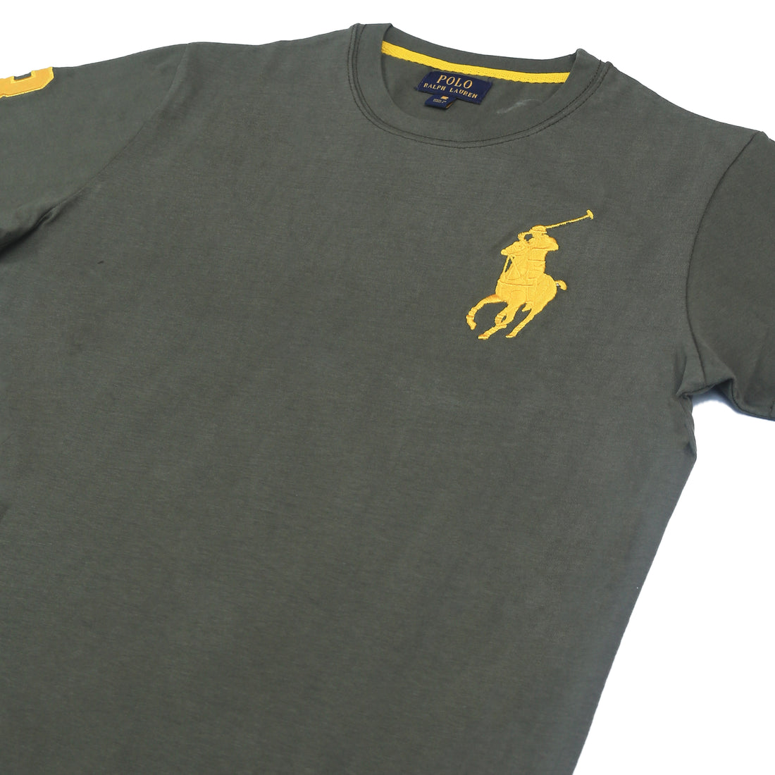 PRL Big Pony T Shirt-olive green