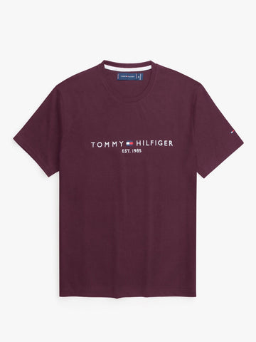 Brandahub T-shirts premium th embroidery t-shirt Maroon