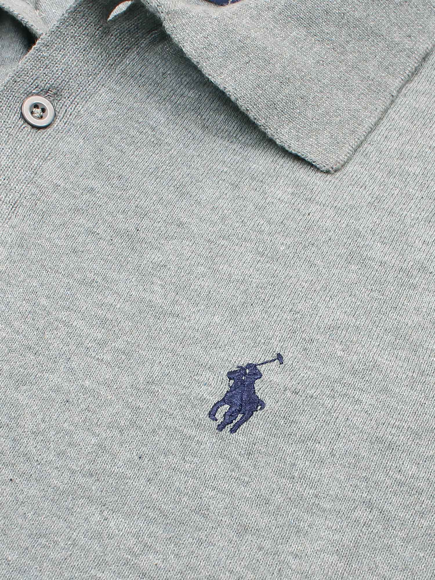 Brandahub polo shirts Premium Rl knit polo-heather grey