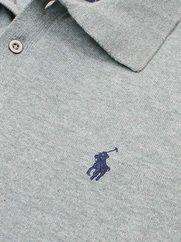 Brandahub polo shirts Premium Rl knit polo-heather grey