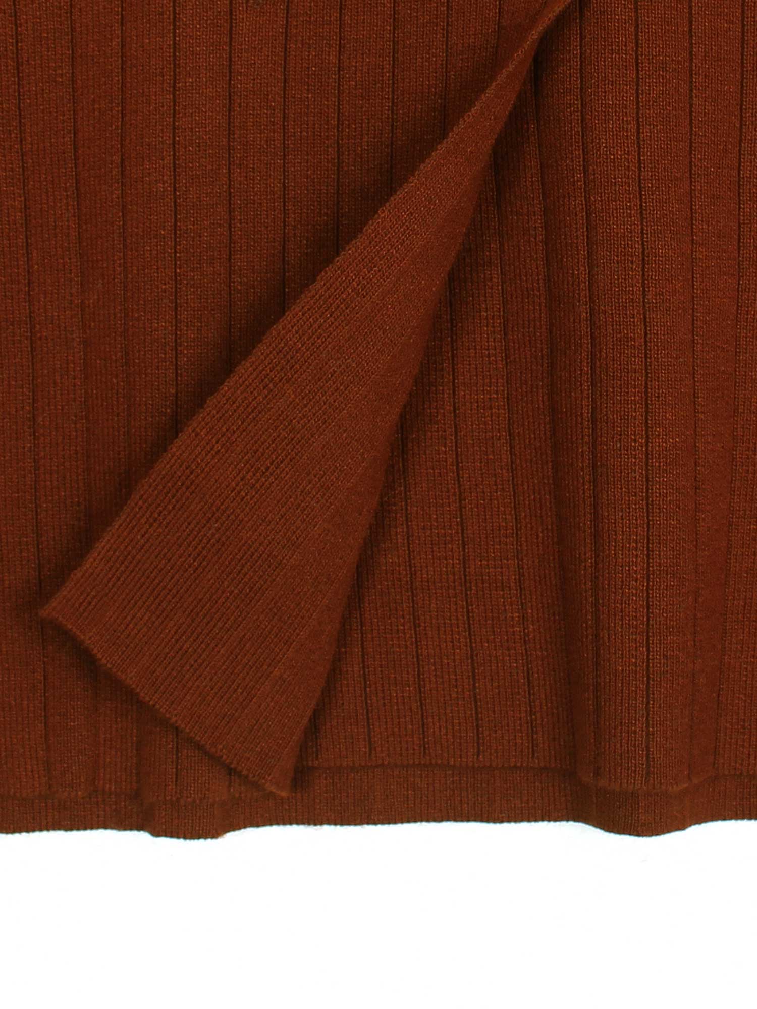 The Riviera Scallop-Trim Knit Set (rust)