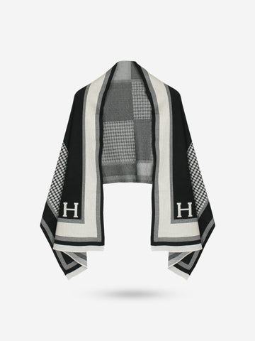 The Heritage Houndstooth 3-Piece Knit Set (black)