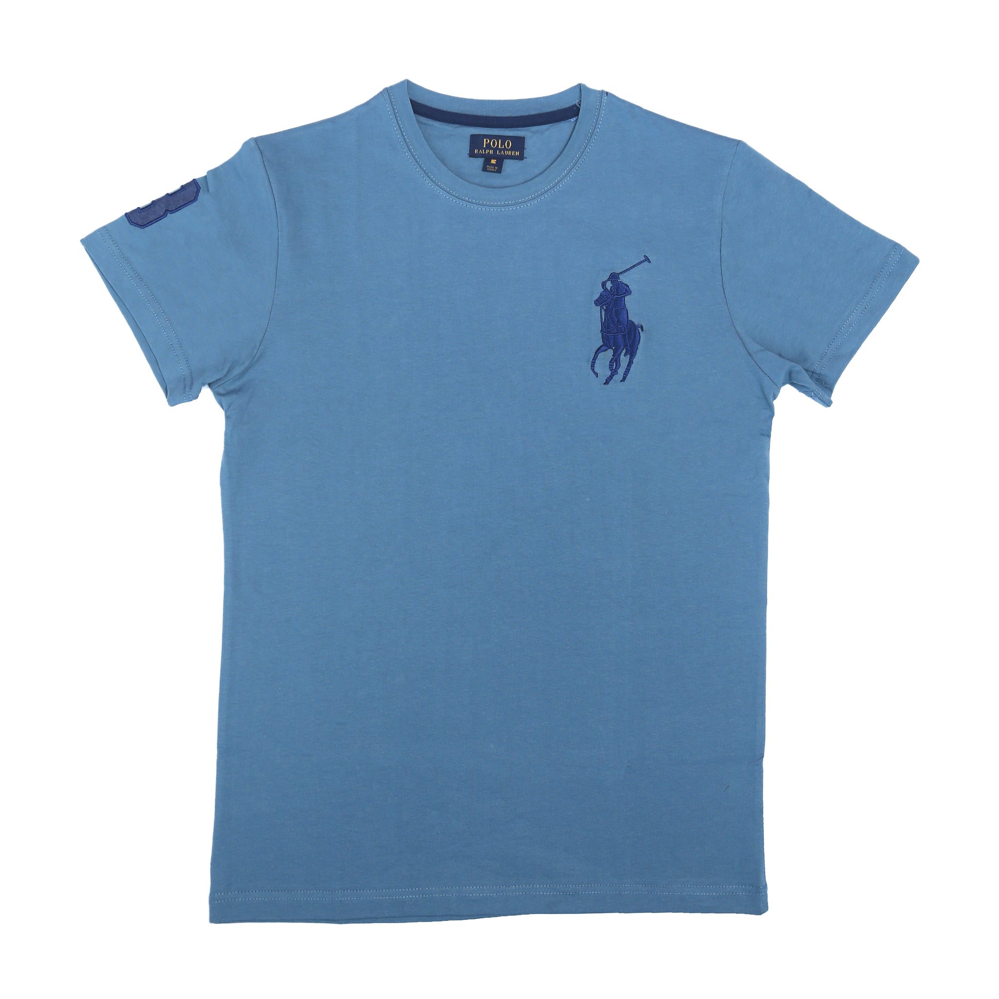 PRL Big Pony T Shirt-sky blue