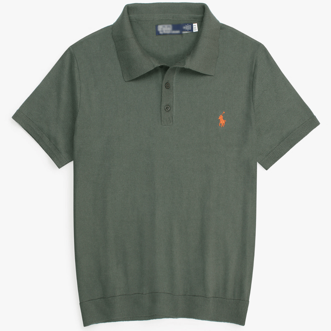 Brandahub polo shirts Premium Rl knit polo-olive green