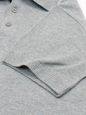Brandahub polo shirts Premium Rl knit polo-heather grey