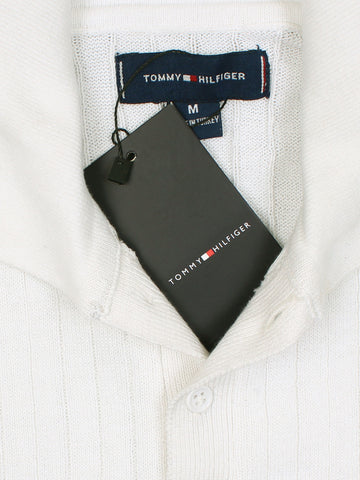 Th knit polo- white
