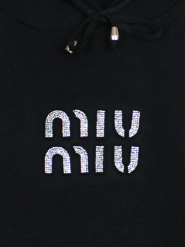 The mumu Crystal-Embellished Knit Set (black)