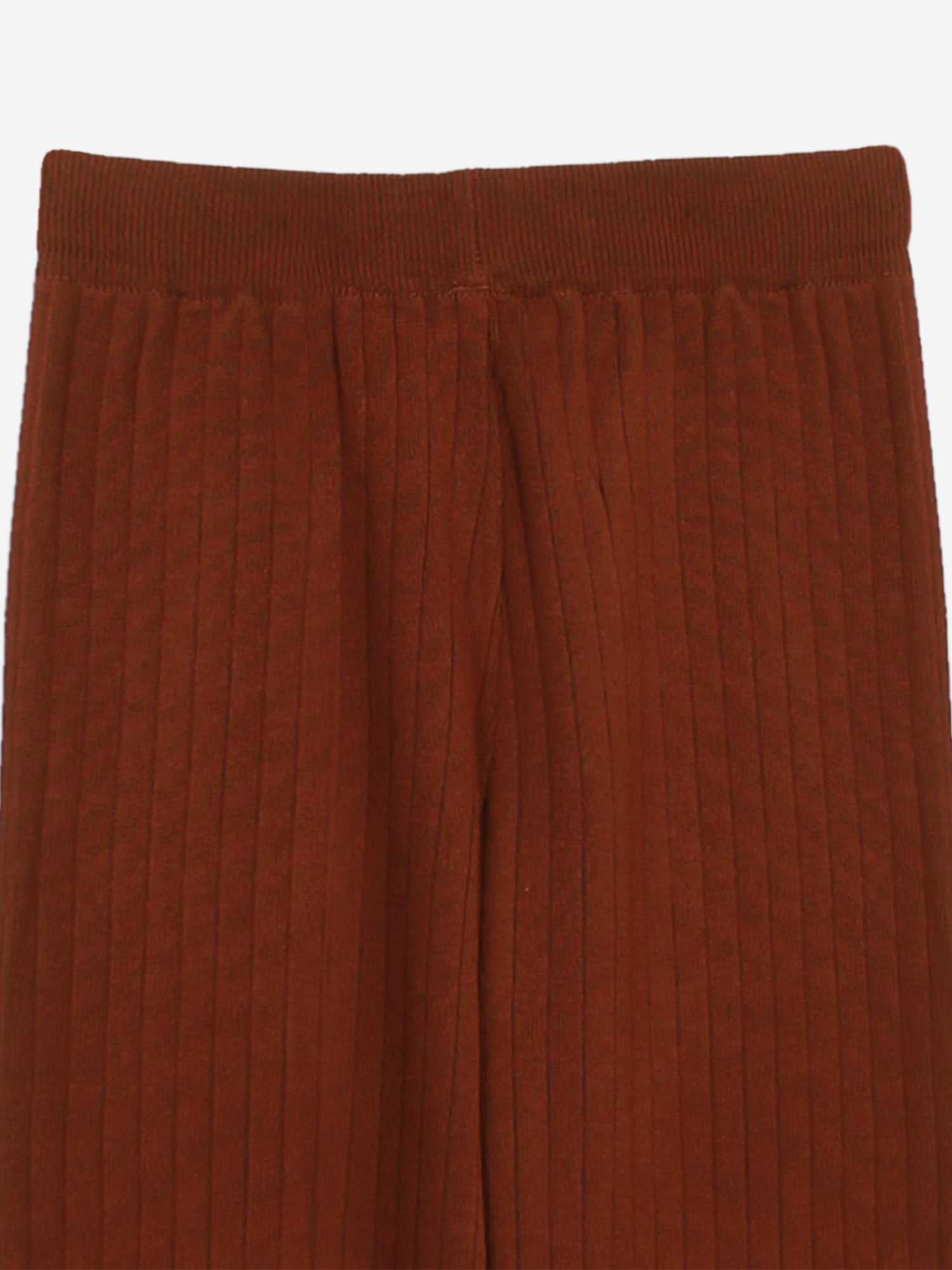 The Riviera Scallop-Trim Knit Set (rust)