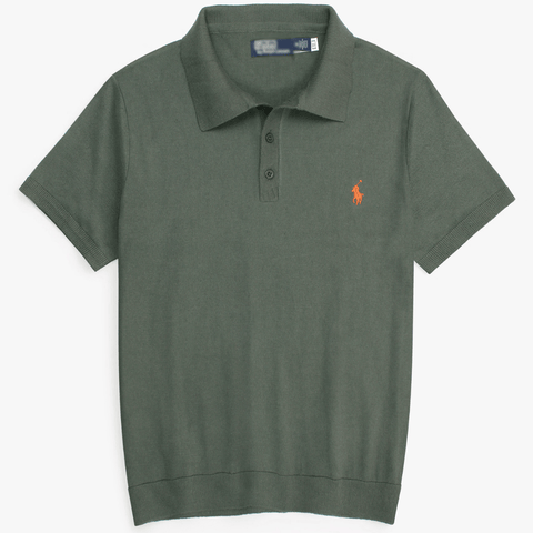 Brandahub polo shirts Premium Rl knit polo-olive green