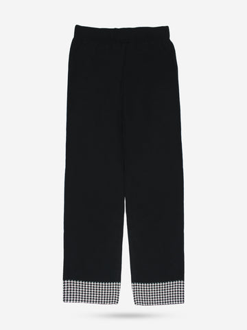 The Heritage Houndstooth 3-Piece Knit Set (black)