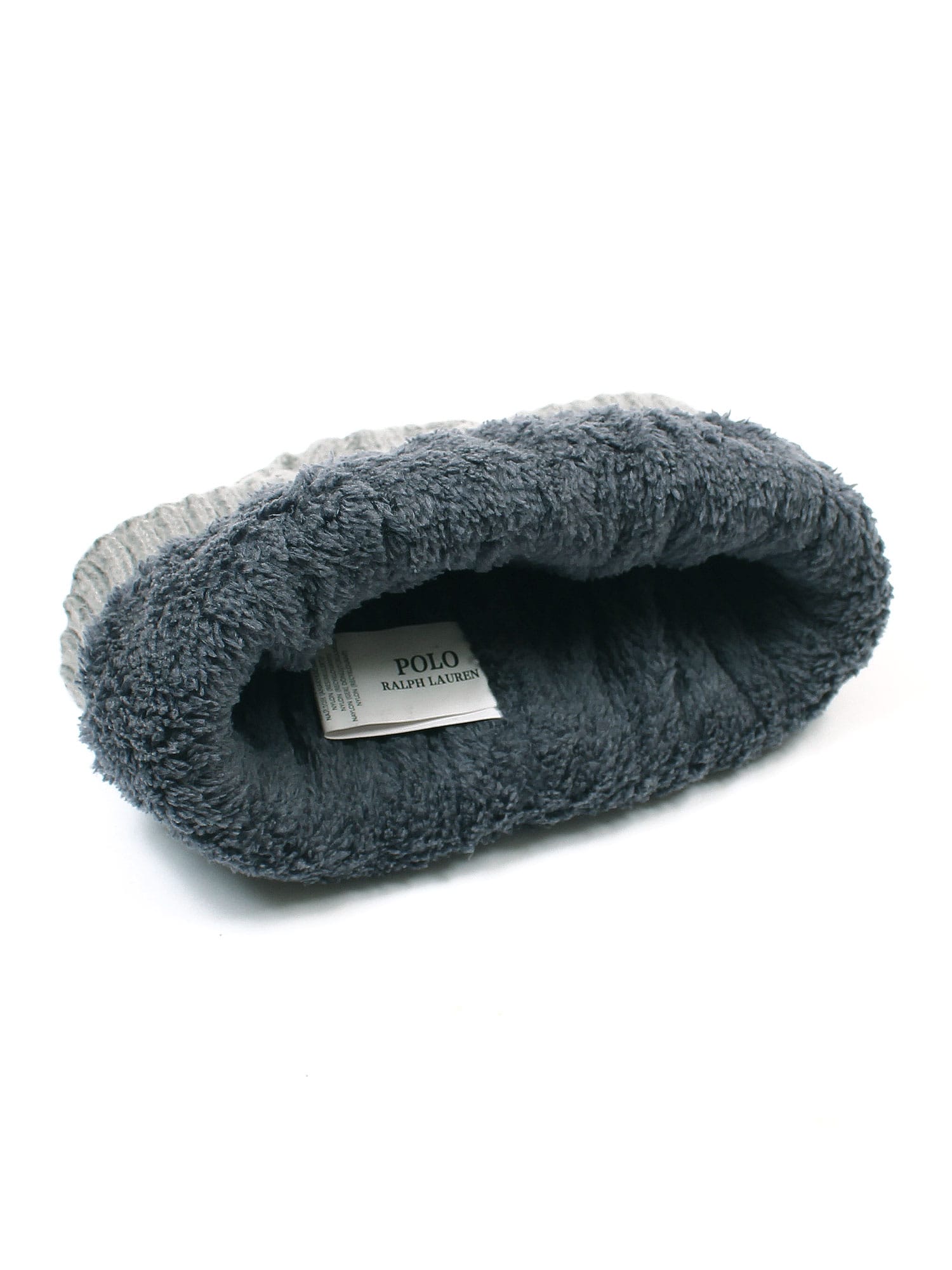 brandahub caps free size Rl Cable Knit Beanie (Heather Grey)