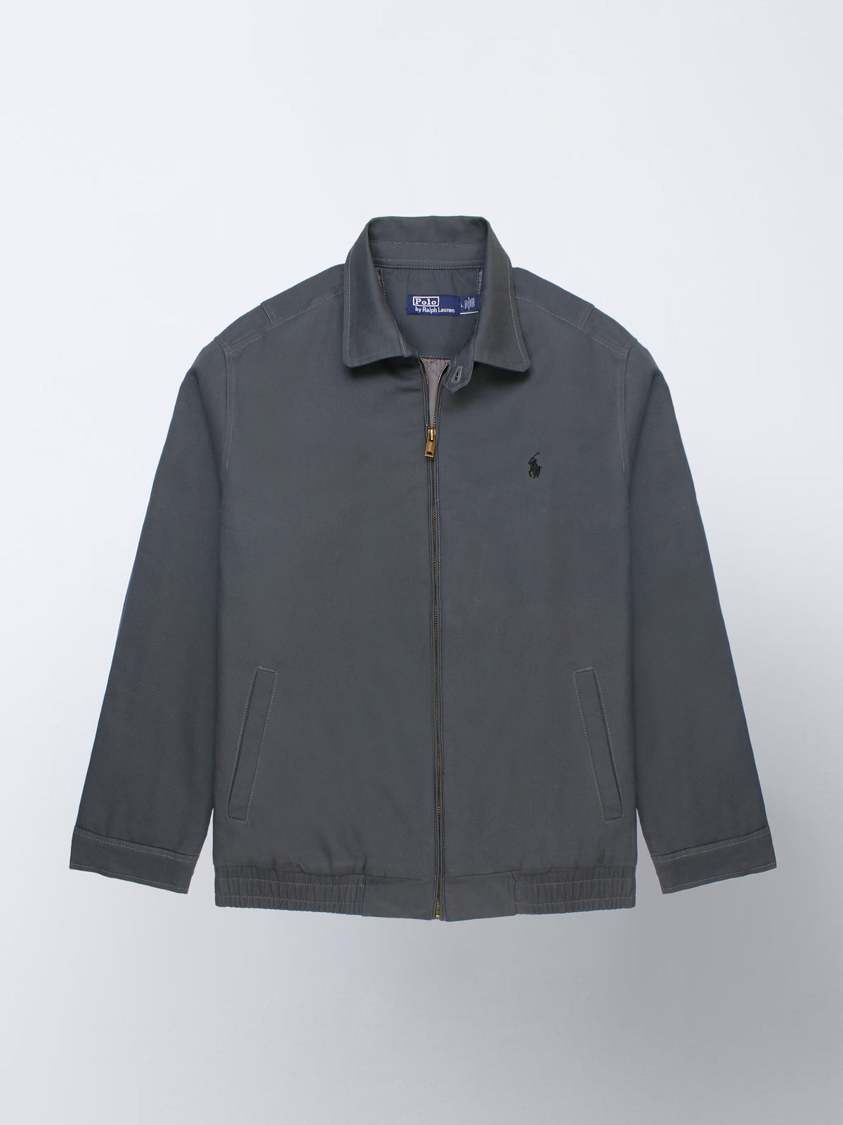 Brandahub Cotton Jackets PRL Cotton Twill Jacket (collar) (grey)