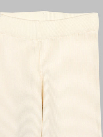 The Aura Asymmetrical Tie-Knit Set (cream)