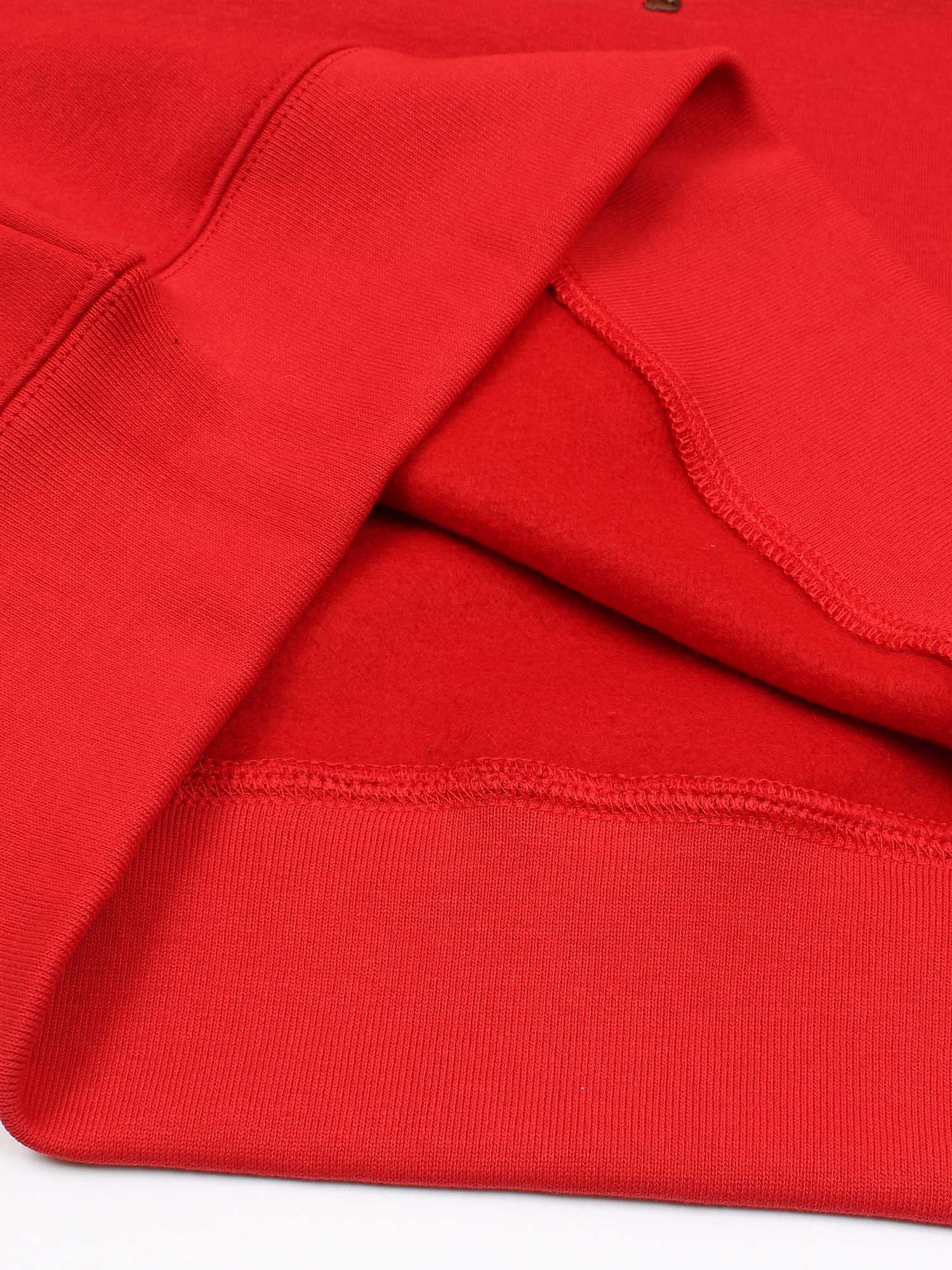 premium Rl triple pony Fleece hoodie (red)