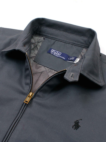 Brandahub Cotton Jackets PRL Cotton Twill Jacket (collar) (grey)