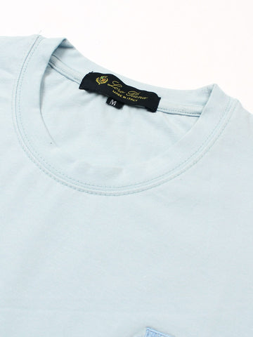 Brandahub T-shirts premium Lp t shirt-light blue