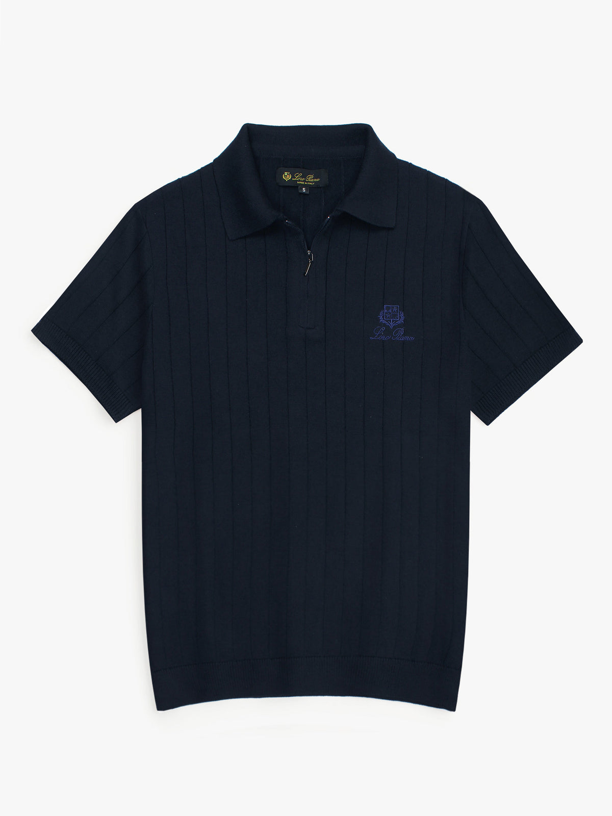 LP knit polo- navy blue