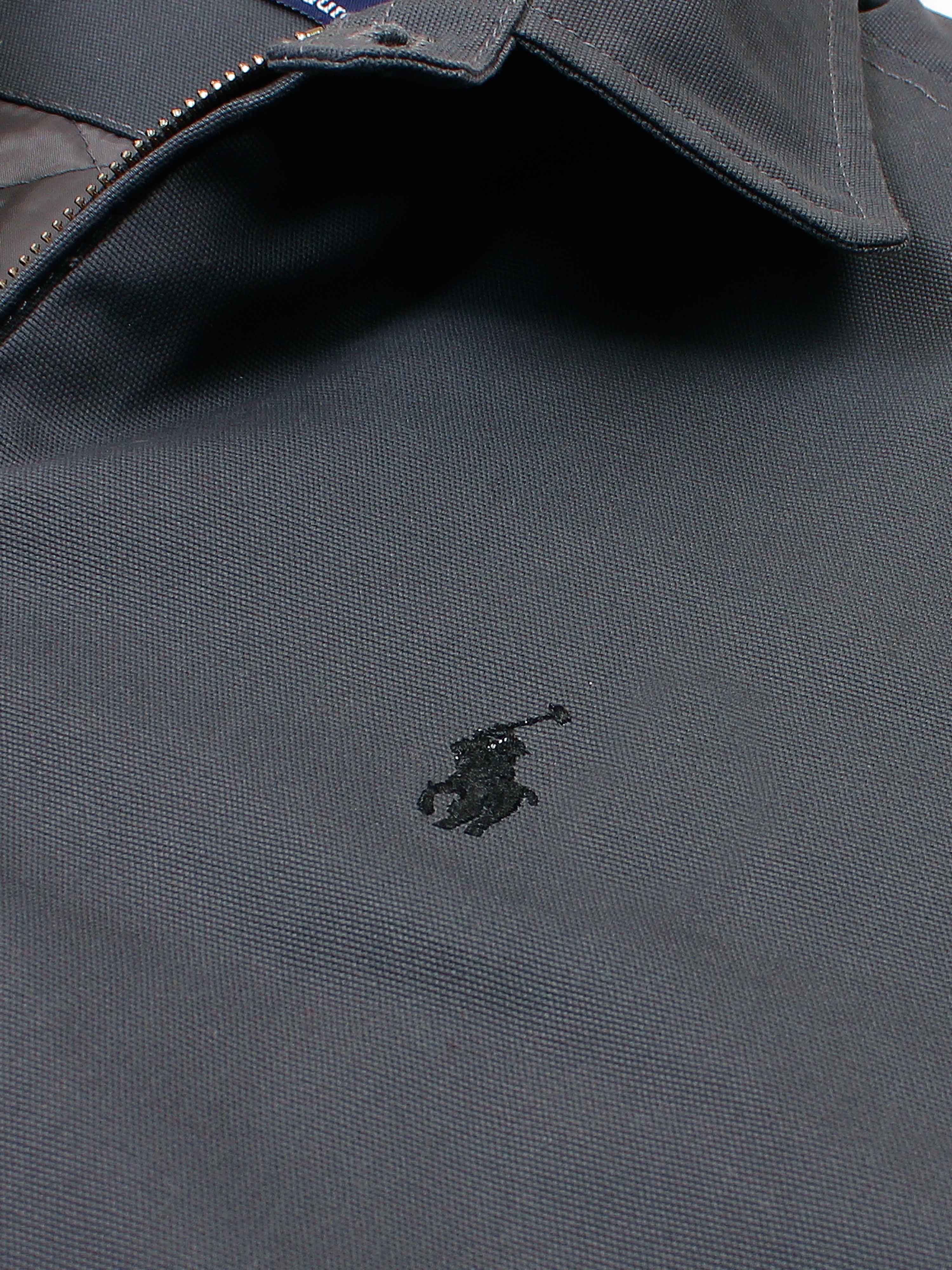 Brandahub Cotton Jackets PRL Cotton Twill Jacket (collar) (grey)