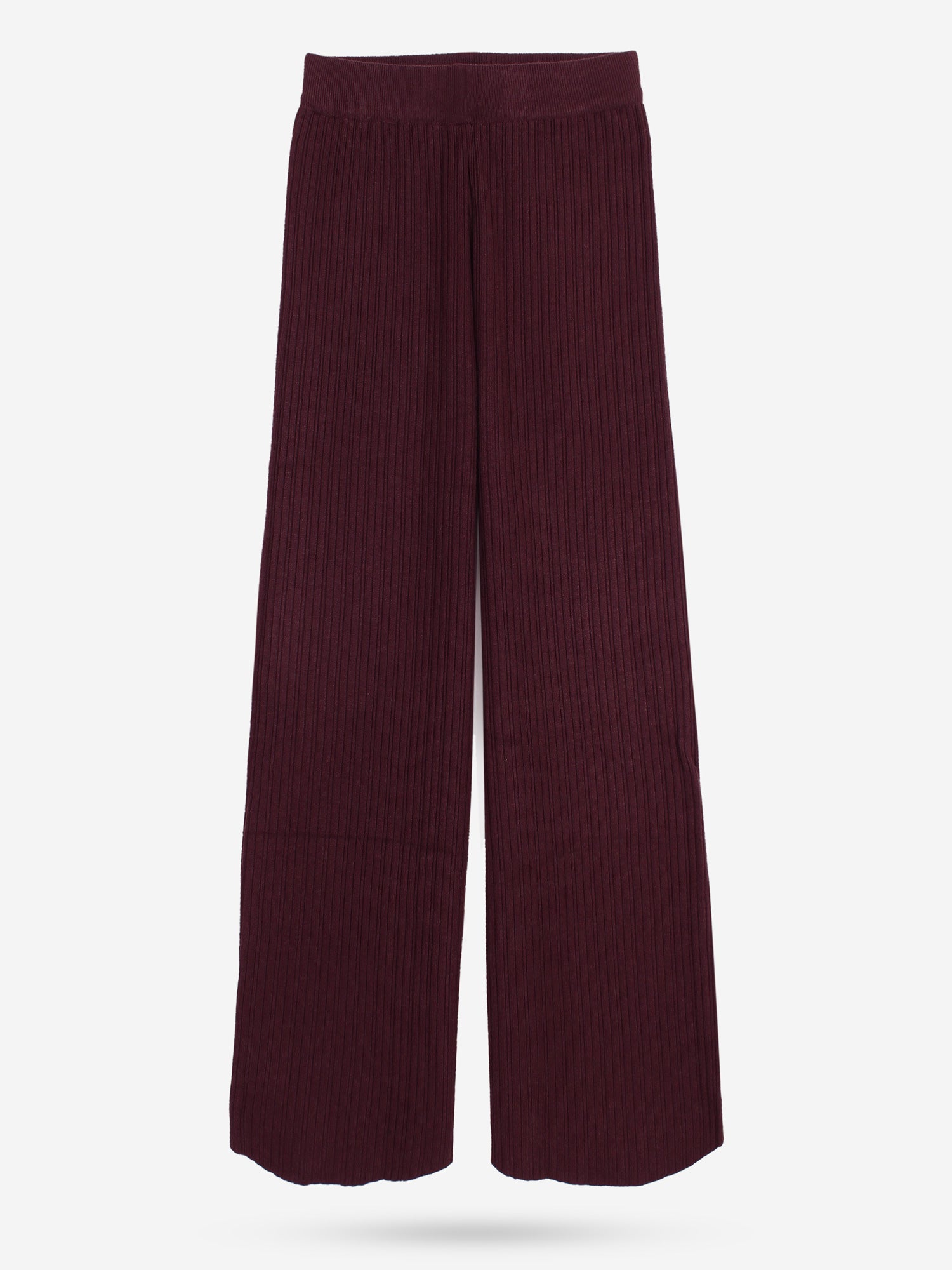 The Kensington Funnel-Neck Ribbed Set (Burgundy)