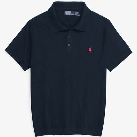 Brandahub polo shirts Premium Rl knit polo-navy blue