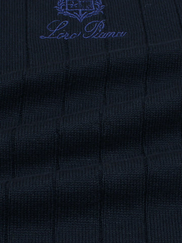 LP knit polo- navy blue
