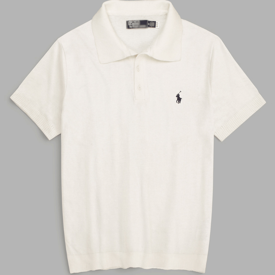 Brandahub polo shirts Premium Rl knit polo-white