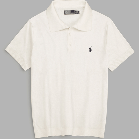 Brandahub polo shirts Premium Rl knit polo-white