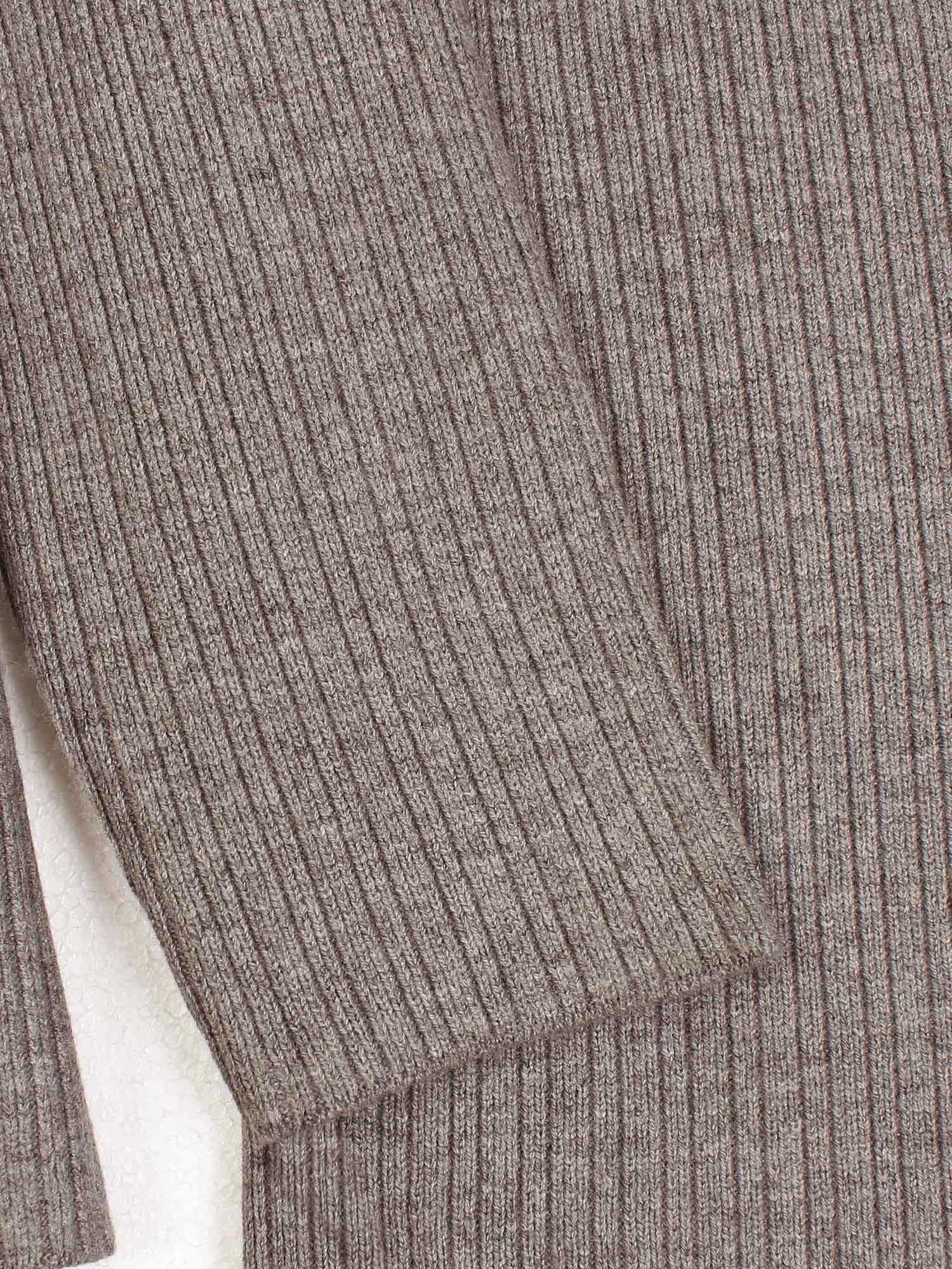 The Dynasty Frog Button Knit Set (brown)