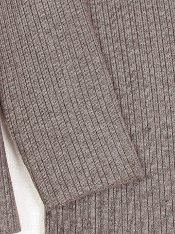 The Dynasty Frog Button Knit Set (brown)