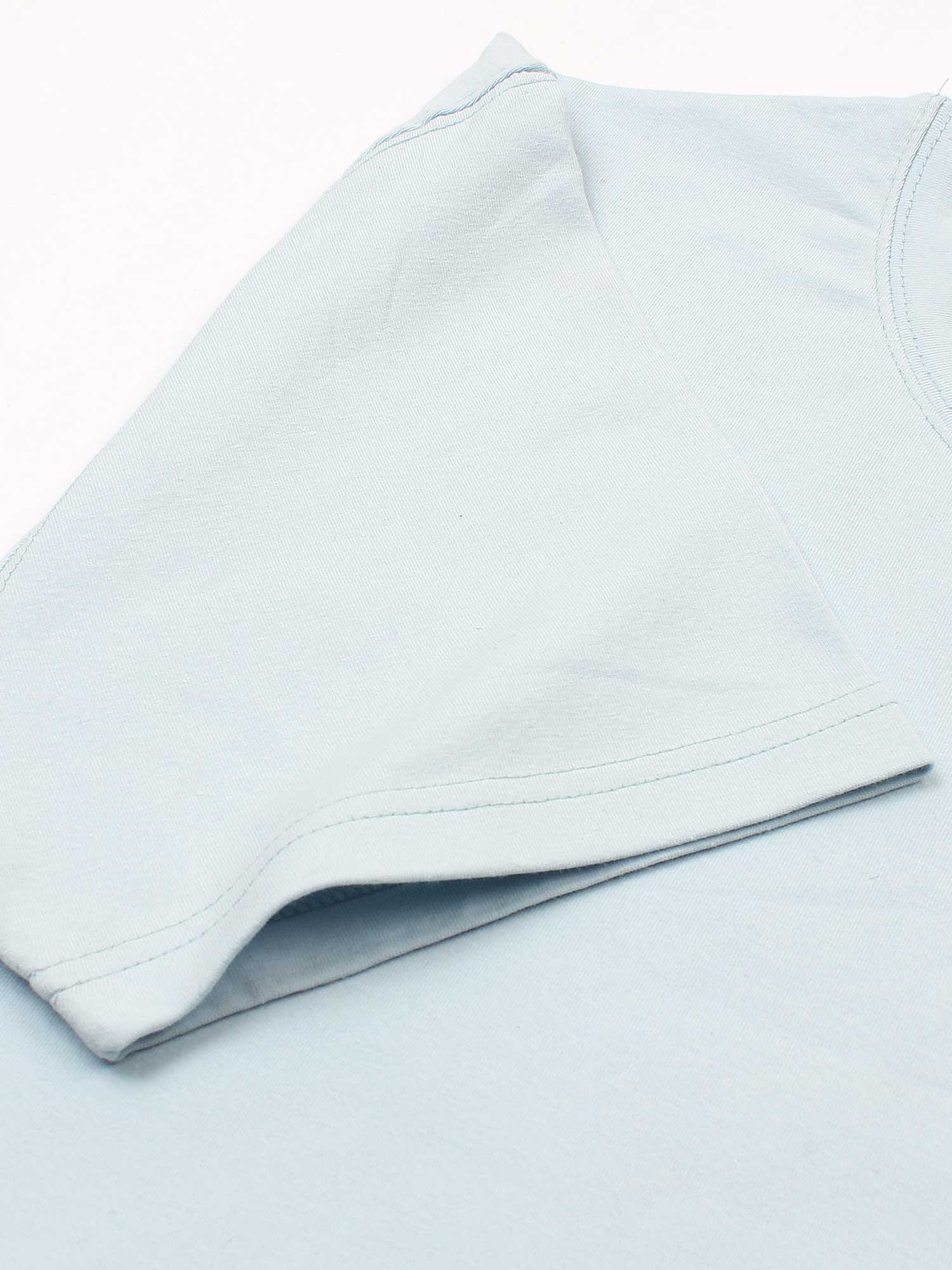 Brandahub T-shirts premium Lp t shirt-light blue