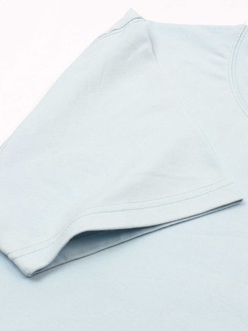Brandahub T-shirts premium Lp t shirt-light blue